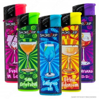 SmokeTrip Accendini Elettronici Ricaricabili Fantasia Lady Cocktails