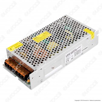 Life Alimentatore 150W Per Uso Interno 24V a 2 Uscite con Morsetti a