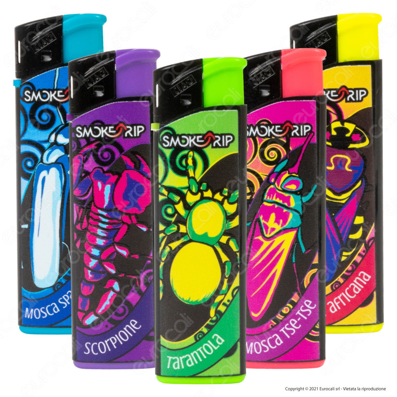 SmokeTrip Accendini Elettronici Ricaricabili Fantasia Bad Animals - 5