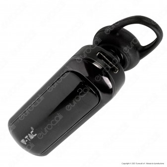 V-Tac VT-6800 Auricolare Bluetooth Headset Colore Nero - SKU 7702