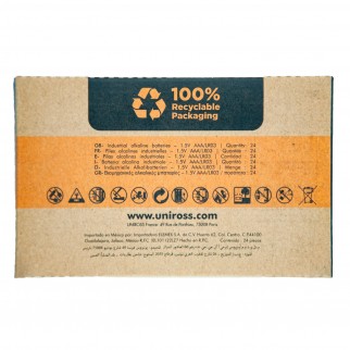 Uniross Pile Alcaline Industrial AAA / LR03 / Ministilo / 1,5V - Box