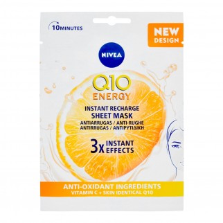 Nivea Q10 Energy Anti-Rughe Energizzante Maschera in Tessuto con