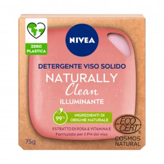 Nivea Naturally Clean Saponetta Detergente Viso Illuminante con