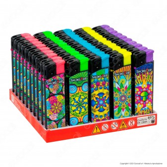 SmokeTrip Accendini Elettronici Ricaricabili Fantasia Mandala - Box