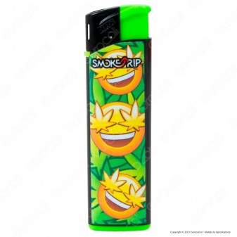 SmokeTrip Accendini Elettronici Ricaricabili Fantasia Emoticon - Box