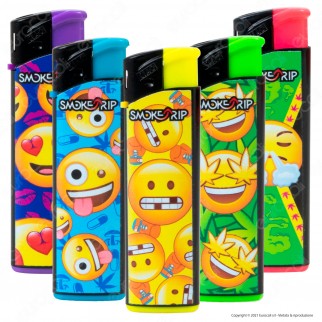 SmokeTrip Accendini Elettronici Ricaricabili Fantasia Emoticon - 5