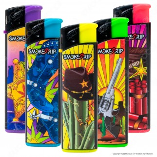 SmokeTrip Accendini Elettronici Ricaricabili Fantasia Far West - 5