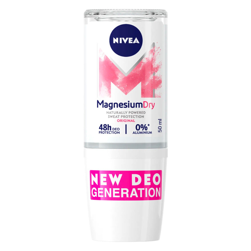 Nivea Deodorante Roll-On Magnesium Dry Original - Flacone da 50 ml