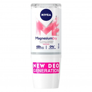 Nivea Deodorante Roll-On Magnesium Dry Original - Flacone da 50 ml