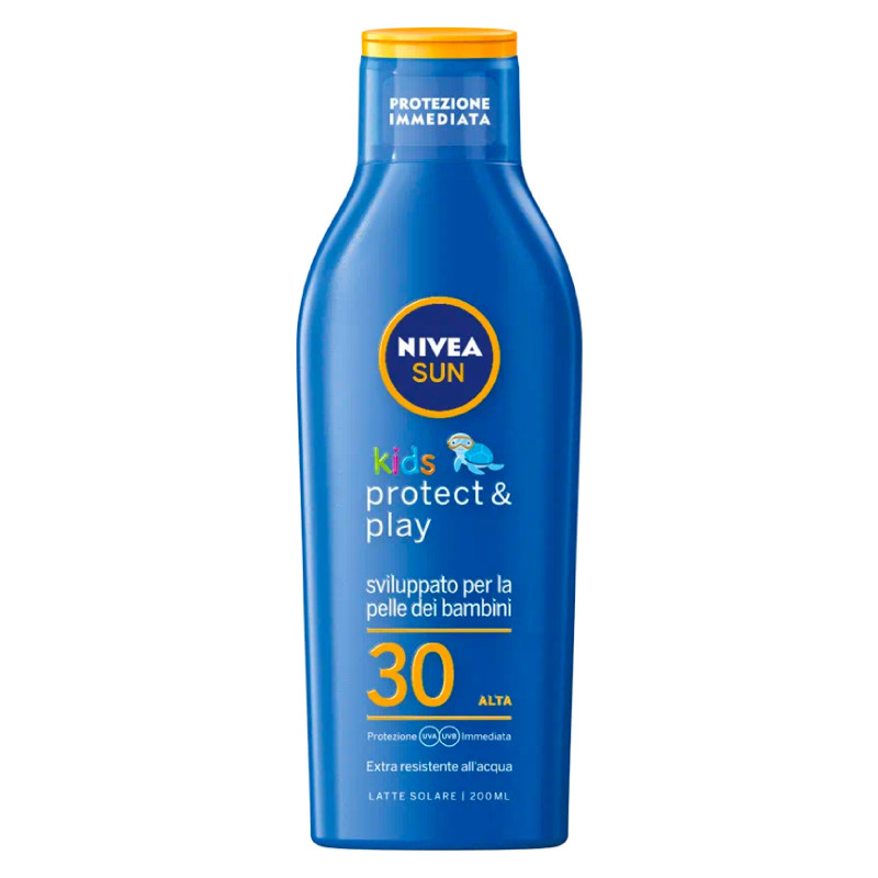 Nivea Sun Latte Solare Kids Protect & Play SPF 30 - Flacone da 200 ml