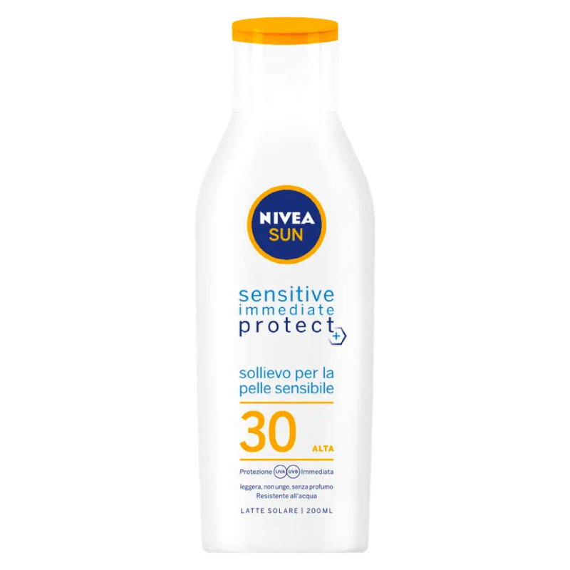 Nivea Sun Latte Solare Sensitive Immediate Protect SPF 30 - Flacone