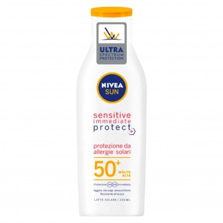 Nivea Sun Latte Solare Sensitive Immediate Protect SPF 50+ - Flacone