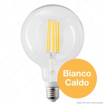 Life Lampadina LED E27 18W Globo G125 Filamento Dimmerabile - mod. 39.922196CD3