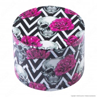 Grinder Tritatabacco 4 Parti in Metallo Chiusura Magnetica Fantasia