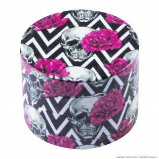 Grinder Tritatabacco 4 Parti in Metallo Chiusura Magnetica Fantasia