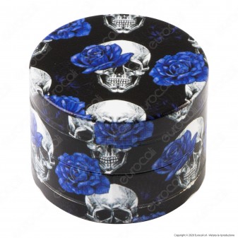 Grinder Tritatabacco 4 Parti in Metallo Chiusura Magnetica Fantasia