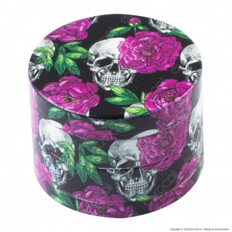 Grinder Tritatabacco 4 Parti in Metallo Chiusura Magnetica Fantasia