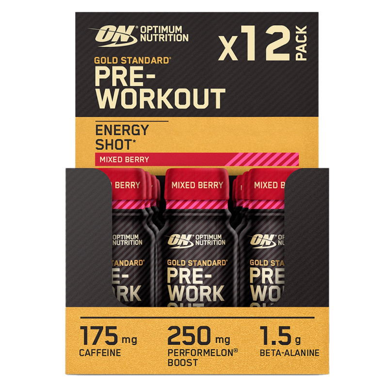Optimum Nutrition Gold Standard Pre-Workout Energy Shot Frutti di