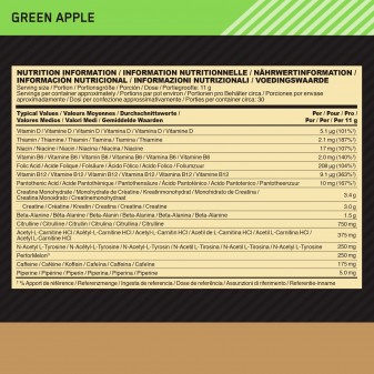 Optimum Nutrition Gold Standard Pre-workout in Polvere con Creatina