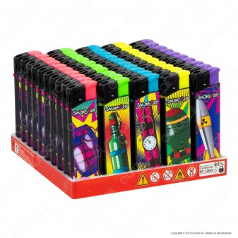 SmokeTrip Accendini Elettronici Ricaricabili Fantasia Bombe - Box da
