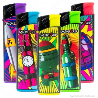 SmokeTrip Accendini Elettronici Ricaricabili Fantasia Bombe - 5