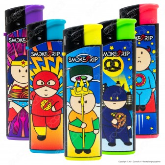 SmokeTrip Accendini Elettronici Ricaricabili Fantasia Fat Heroes 1 -