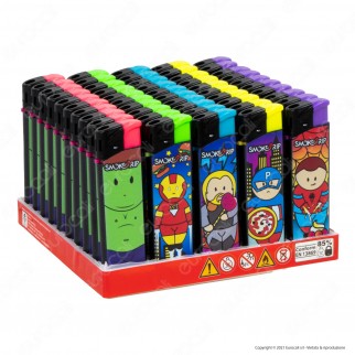 SmokeTrip Accendini Elettronici Ricaricabili Fantasia Fat Heroes 2 -