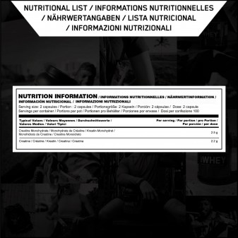 Optimum Nutrition Creatine 2500 Caps Creatina Monoidrato in Capsule -