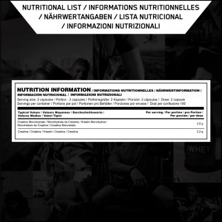 Optimum Nutrition Creatine 2500 Caps Creatina Monoidrato in Capsule -
