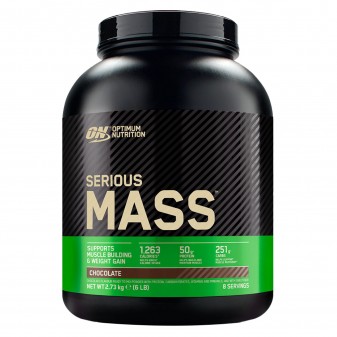 Optimum Nutrition Proteine Serious Mass 2.73Kg Cioccolato e Gold