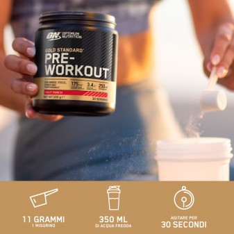 Optimum Nutrition Gold Standard Pre-Workout Energy Shot Limone e Lime