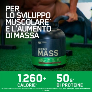 Optimum Nutrition Proteine Whey Serious Mass Cioccolato 2,73kg e Gold