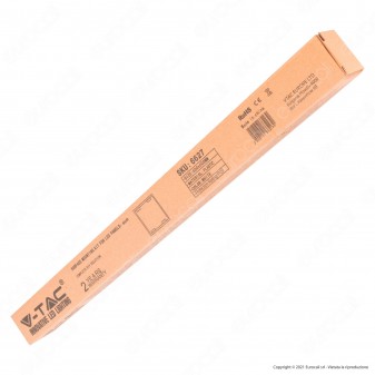 V-Tac Supporto Bianco in Plastica per Montaggio Esterno Pannelli LED