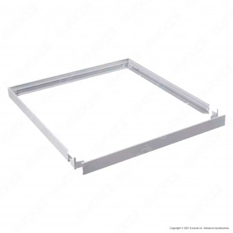 V-Tac Supporto Bianco in Plastica per Montaggio Esterno Pannelli LED