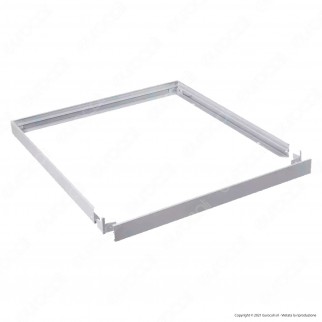 V-Tac Supporto Bianco in Plastica per Montaggio Esterno Pannelli LED