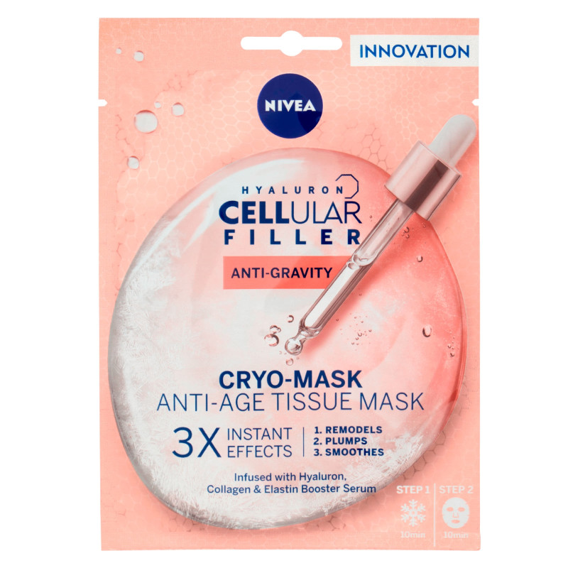 Nivea Hyaluron Cellular Filler Maschera Viso Anti-Rughe in Tessuto