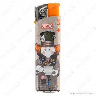 Ciao Accendino Elettronico Fantasia Cards - Serie da 5 Accendini