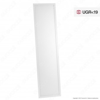 Life Pannello LED SMD 120x30 40W Copertura Microprismatica Anti Abbagliamento UGR ≤19 con Driver -