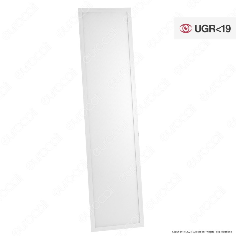 Life Pannello LED SMD 120x30 40W Copertura Microprismatica Anti Abbagliamento UGR ≤19 con Driver -