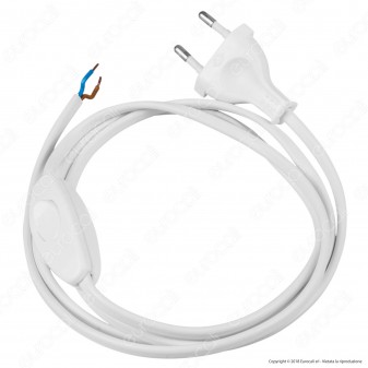 FAI Cavo di Alimentazione Bipolare con Interruttore Unipolare e Spina