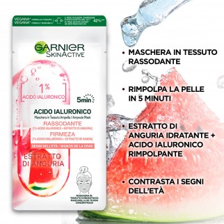 Garnier SkinActive Acido Ialuronico Maschera in Tessuto Ampolla