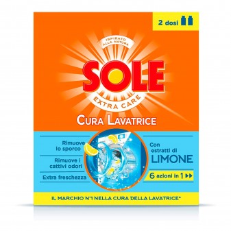 Sole Cura Lavatrice Freschezza Limone - 2 Flaconi da 250ml