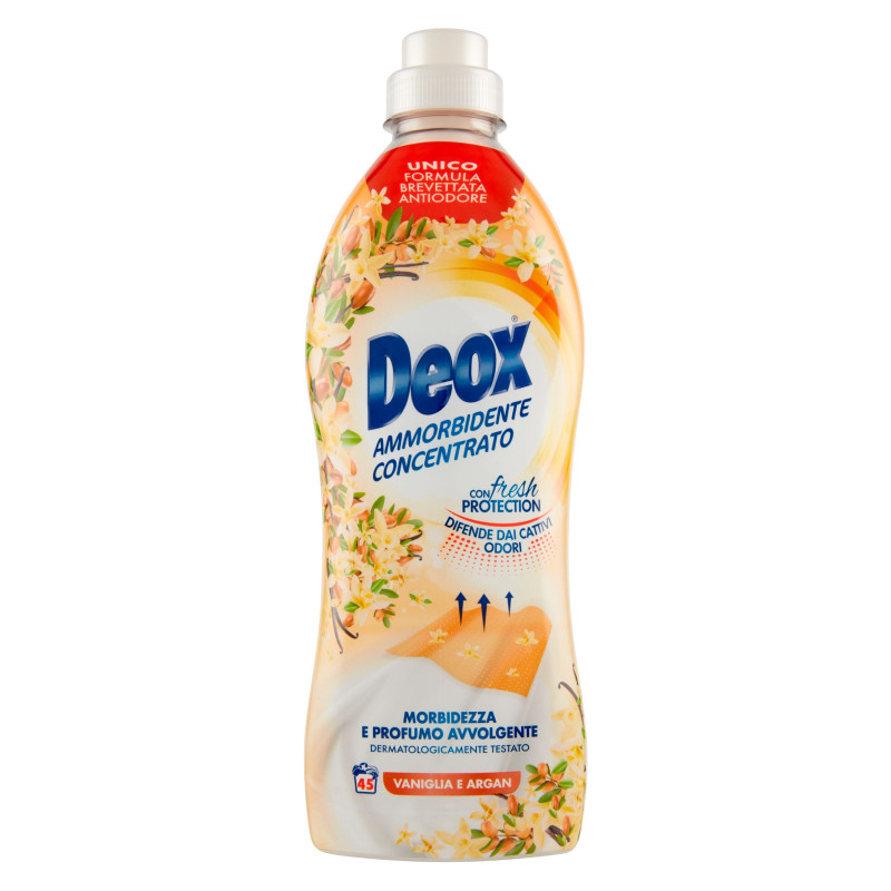 Deox Ammorbidente Concentrato Vaniglia e Argan con Microcapsule di
