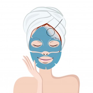 MyMask Pink Hydromask Maschera in Tessuto Lenitiva e Idratante -