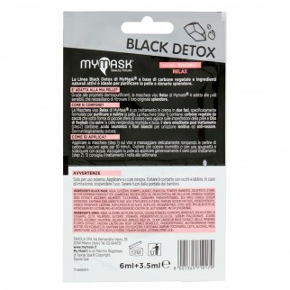 MyMask Black Detox Trattamento Nutriente Maschera Relax e Siero