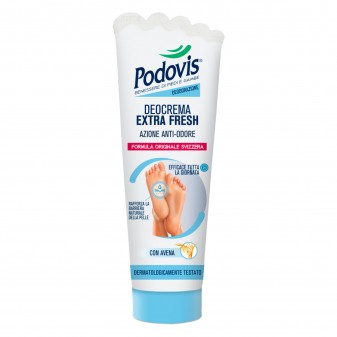 Podovis Deocrema Extra Fresh Azione Anti Odore con Avena - Flacone da