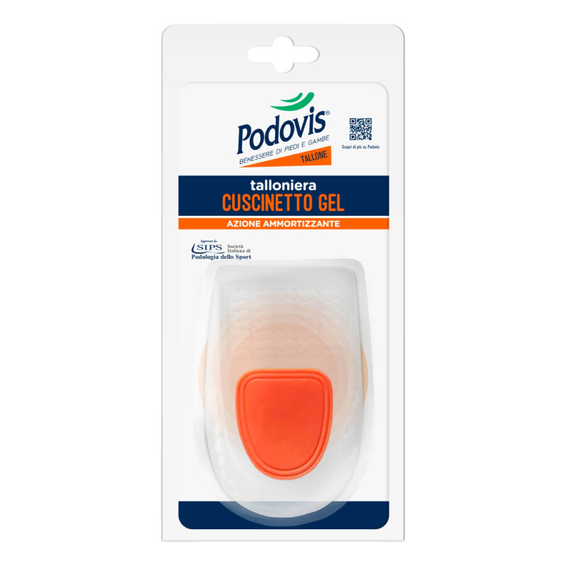 Podovis Talloniera Cuscinetto Gel Taglia Large 41/45 - Confezione da