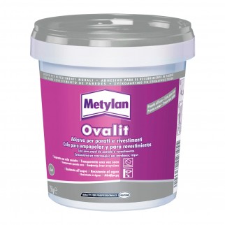 Metylan Ovalit Adesivo per Parati e Rivestimenti - Barattolo da 750g