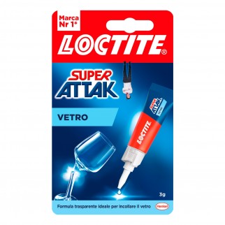 Loctite Super Attak Vetro Adesivo Impermeabile e Trasparente -