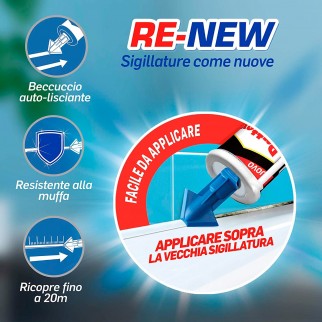 Pattex Bagno Sano Re-New Sigillante Universale con Beccuccio